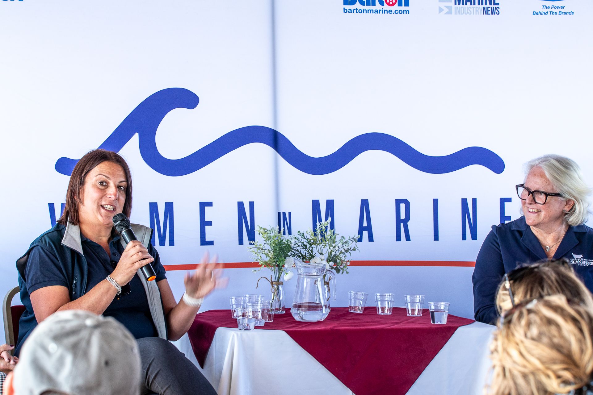 Angela at Women in Marine event