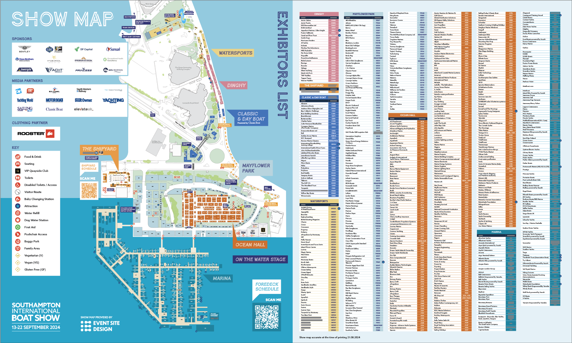 Southampton International Boat Show Map 2024