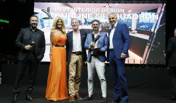 Fairline takes home Best Interior Design World Yachts Trophy for Squadron 58