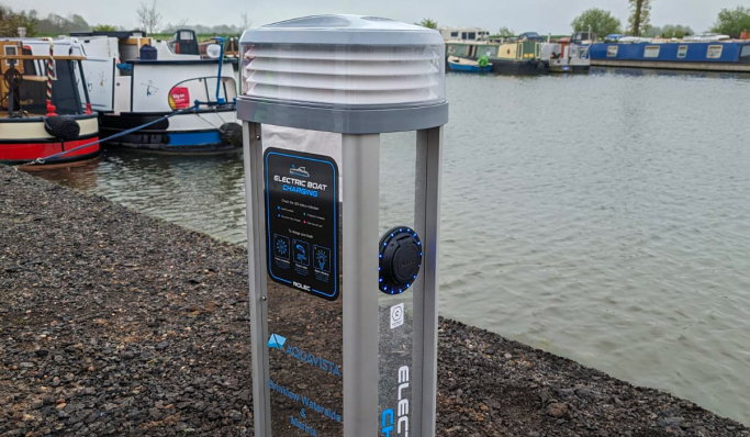 Rolec delivers Brinklow Marina’s First Electric Boat Chargepoint