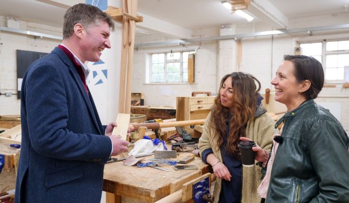 MP agrees to fly the flag for Lyme Regis Boat Building Academy