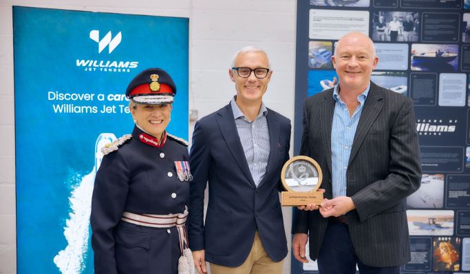 Williams Jet Tenders officially presented with King’s Award for Enterprise in International Trade